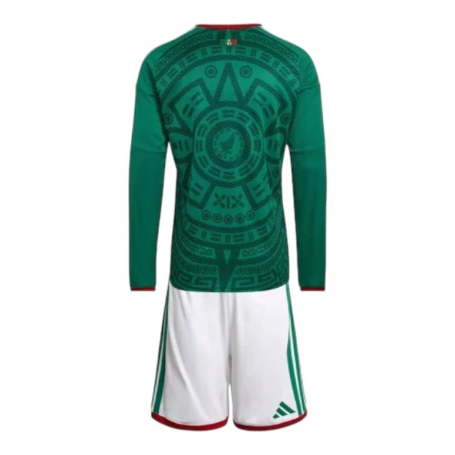 Conjunto Infantil Seleção Mexico Manga Larga 26-27 - Home