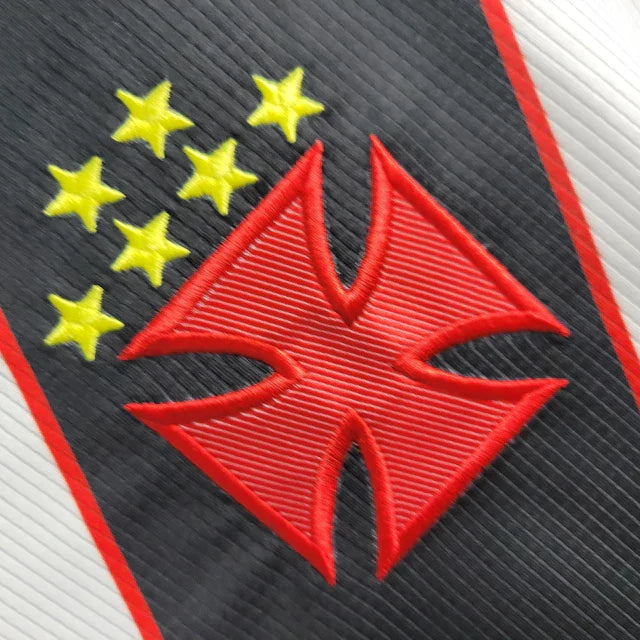 Vasco da Gama 2000 Home Retro Shirt (Red/Black/Yellow)