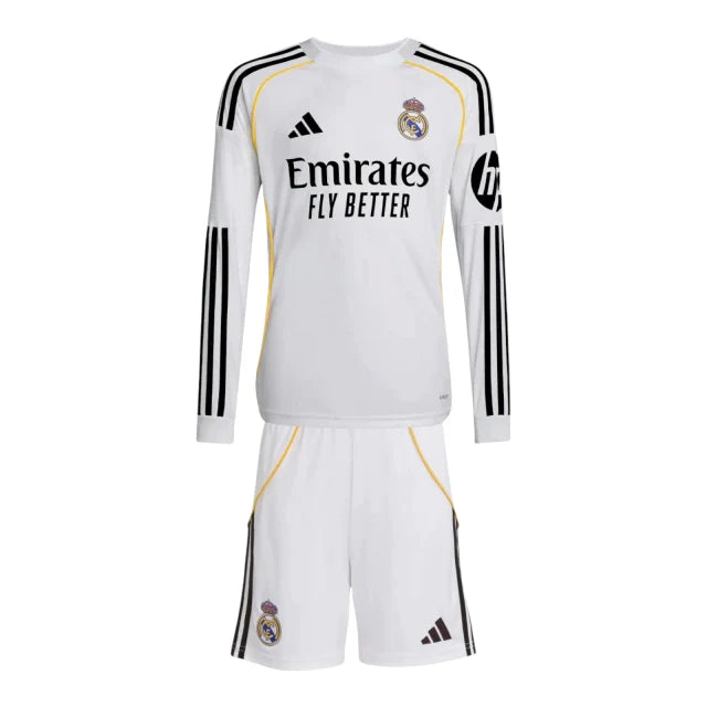 Conjunto Infantil Real Madrid Manga Larga 25-26 - Home