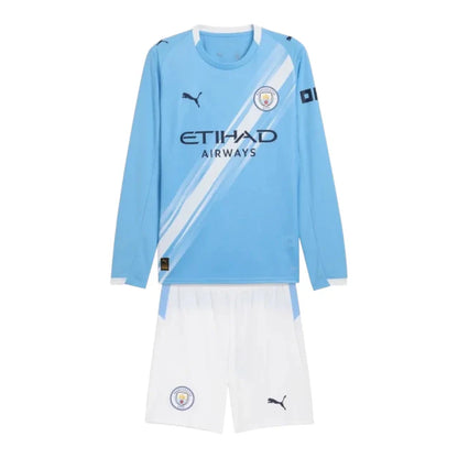 Conjunto Infantil Manchester City Manga Larga 25-26 - Home