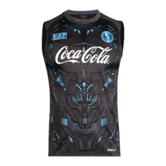 Napoli 25/26 Sleeveless Training Shirt (Blue/Grey)