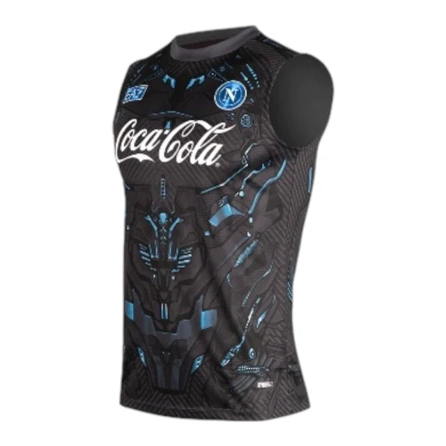 Napoli 25/26 Sleeveless Training Shirt (Blue/Grey)