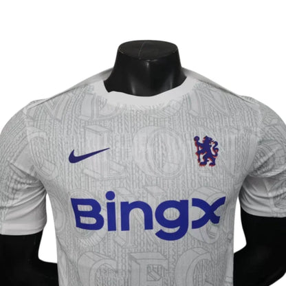 Chelsea 25/26 Pre-Match Shirt - Player Version (Grey)