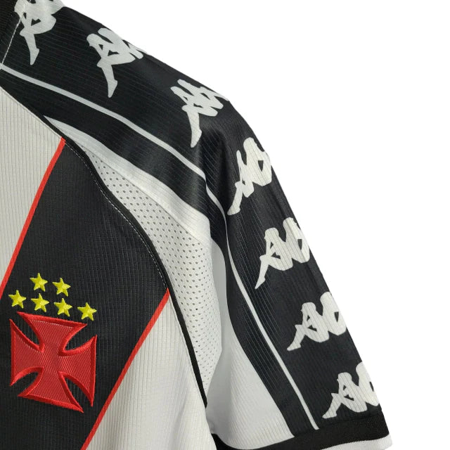 Vasco da Gama 2000 Home Retro Shirt (Red/Black/Yellow)