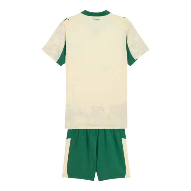 Kids Palmeiras 25/26 Club World Cup Special Edition Goalkeeper Kit (Green/Beige)