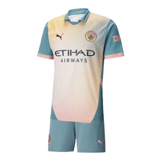 Conjunto Infantil Manchester City 24-25 - Fourth