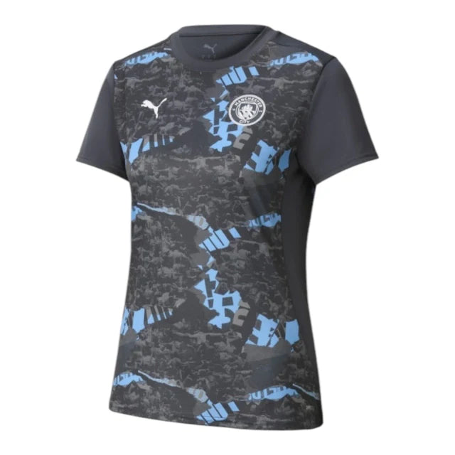 Manchester City 25/26 Pre-Match Shirt Women's (Blue/Grey)