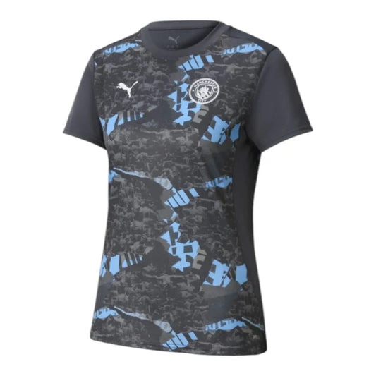 Manchester City 25/26 Pre-Match Shirt Women's (Blue/Grey)
