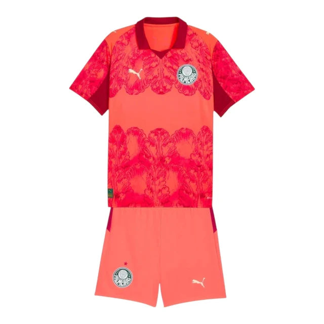 Kids Palmeiras 25/26 Club World Cup Special Edition Goalkeeper Kit (Orange)