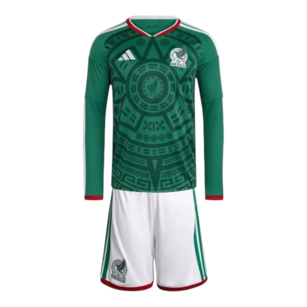 Kids Mexico 26/27 Long-Sleeve Home Kit