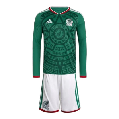 Kids Mexico 26/27 Long-Sleeve Home Kit