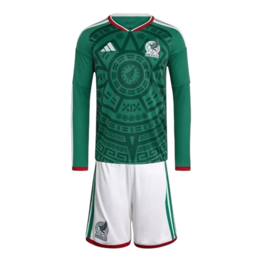 Kids Mexico 26/27 Long-Sleeve Home Kit