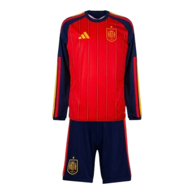 Conjunto Infantil Seleção Espanha Manga Larga 26-27 - Home