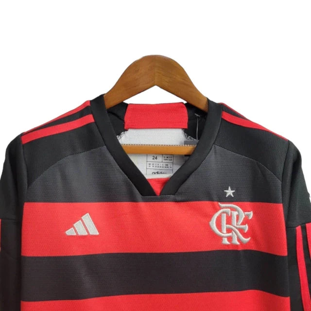 Conjunto Infantil Flamengo Manga Larga 24-25 - Home