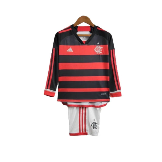 Conjunto Infantil Flamengo Manga Larga 24-25 - Home