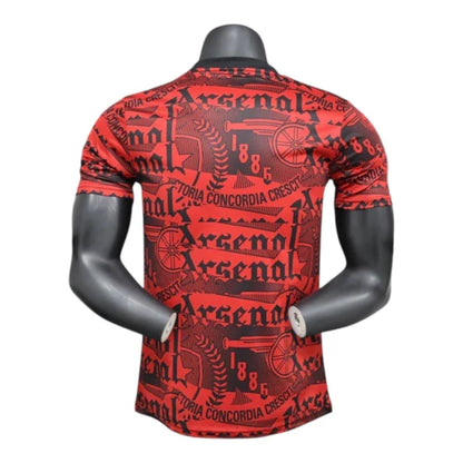 Arsenal 25/26 Pre-Match Shirt - Player Version (Black)