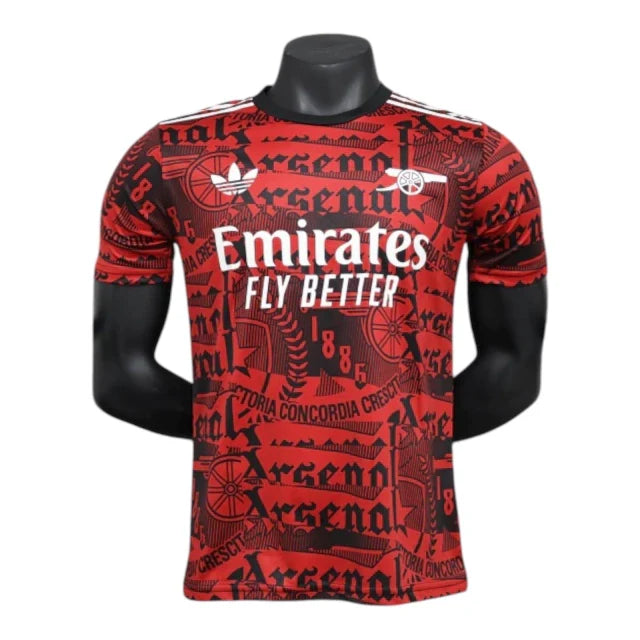 Arsenal 25/26 Pre-Match Shirt - Player Version (Black)