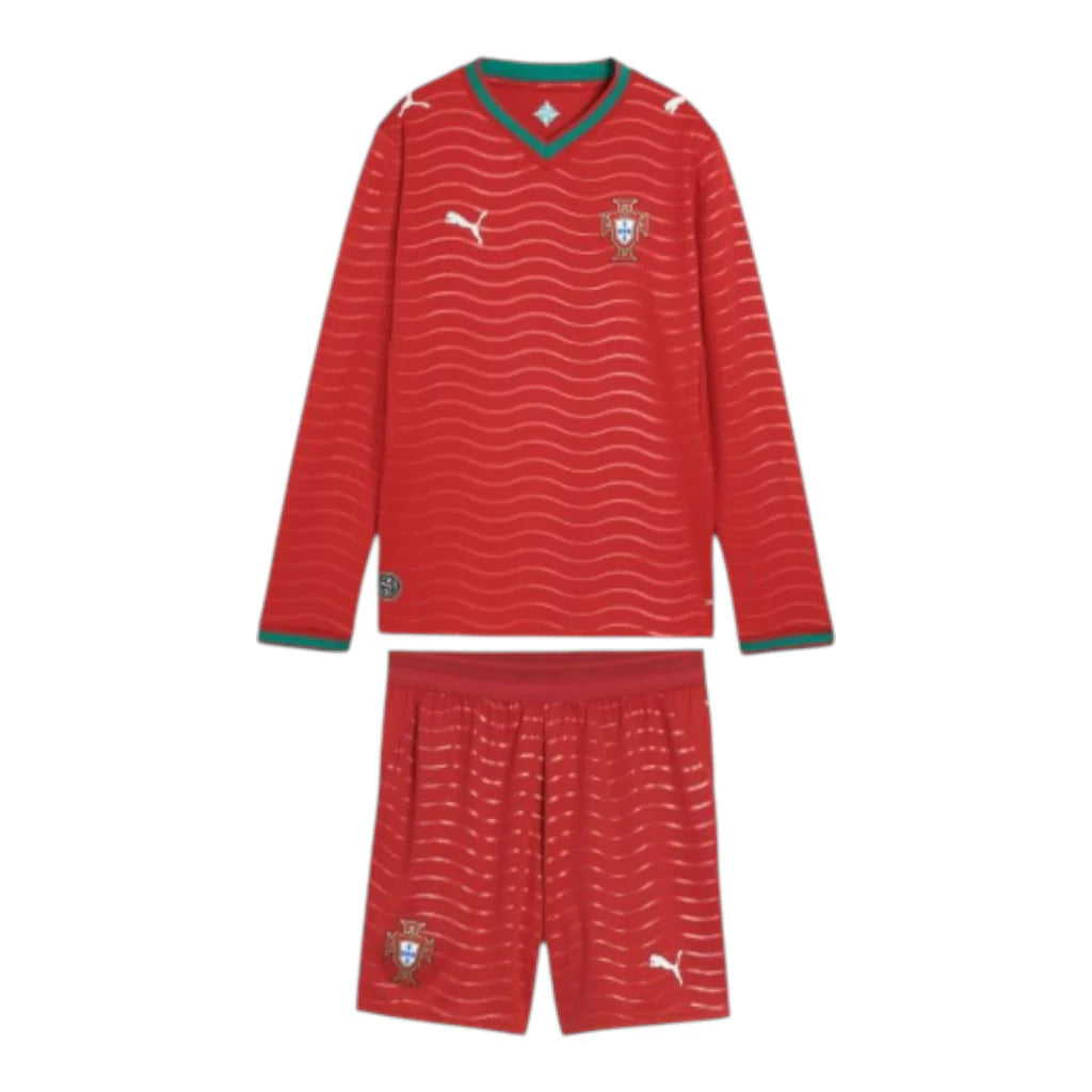 Kids Portugal 26/27 Long-Sleeve Home Kit