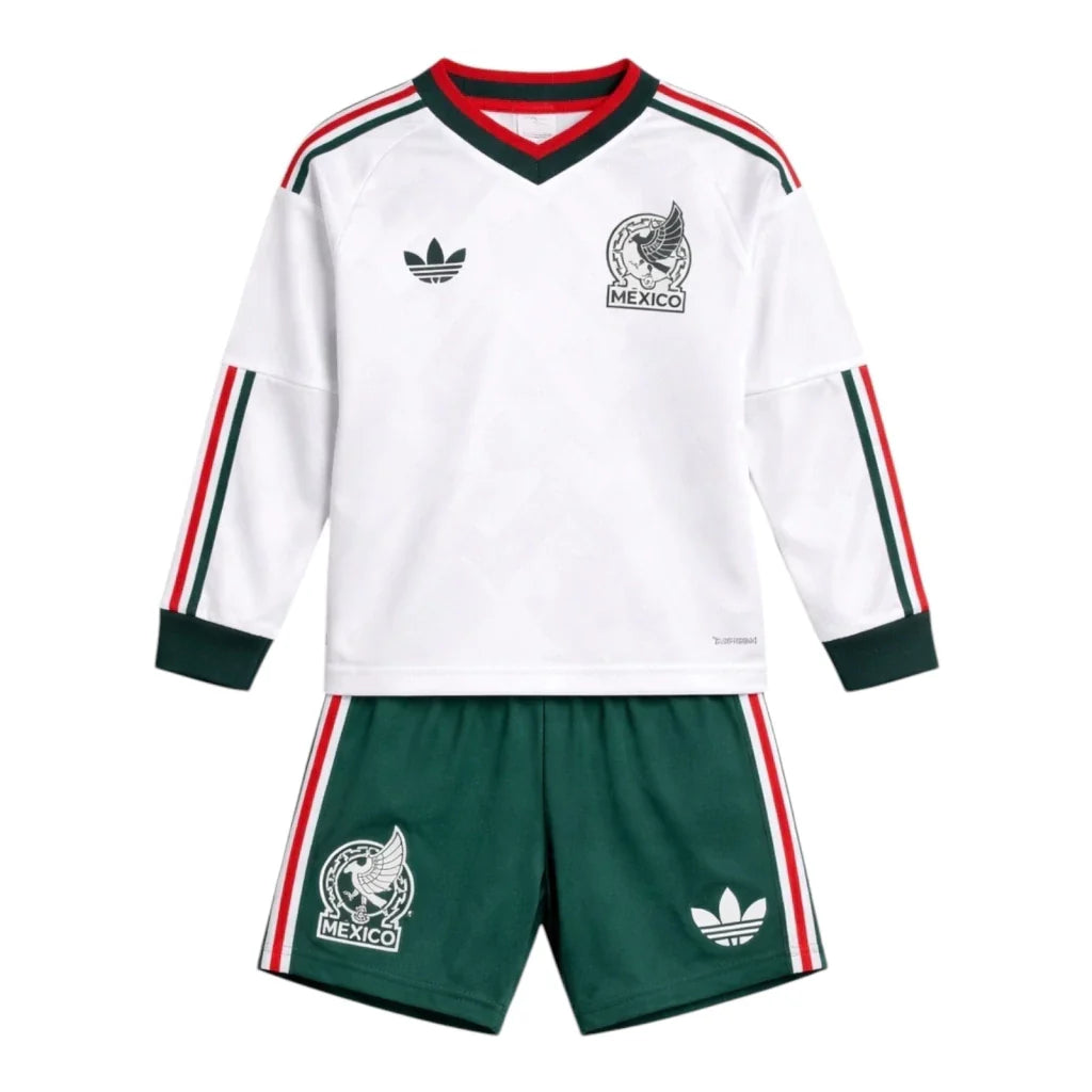 Kids Mexico 26/27 Long-Sleeve Away Kit